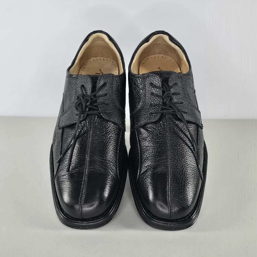 Men’s Studio Belvedere Bay Bridge Black Leather Dress Shoes 11 EEE XW Extra Wide